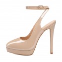Women's Beige Platform High Heels